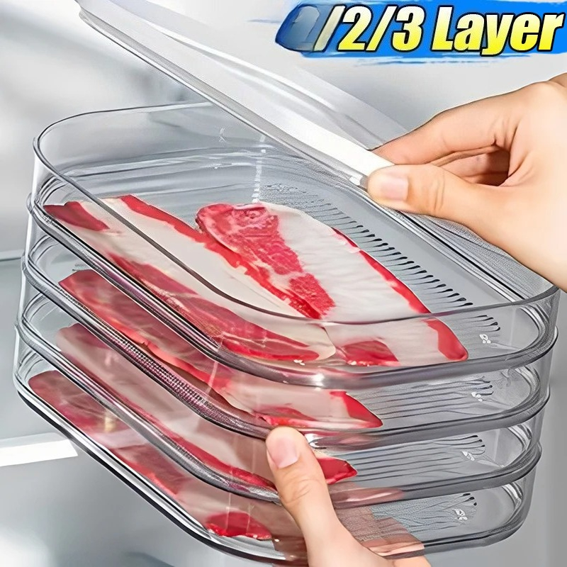 Meal Prep Jars With Lids - 냉장고용 고기 보관 용기, 베이컨, 점심