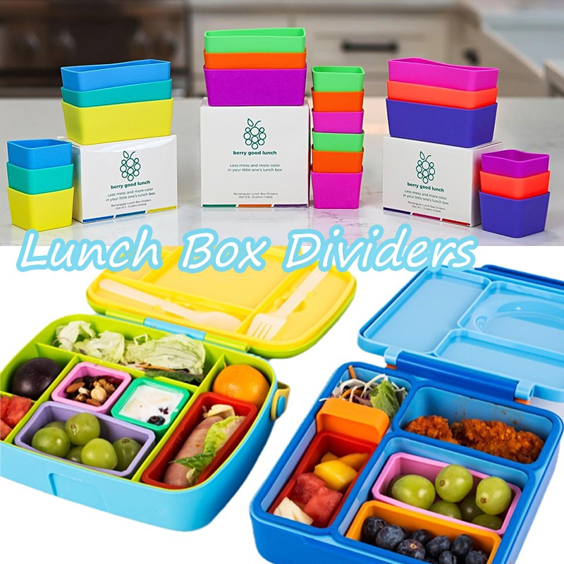 Meal Prep Box - 실리콘 도시락 분배기 재사용 가능 식품