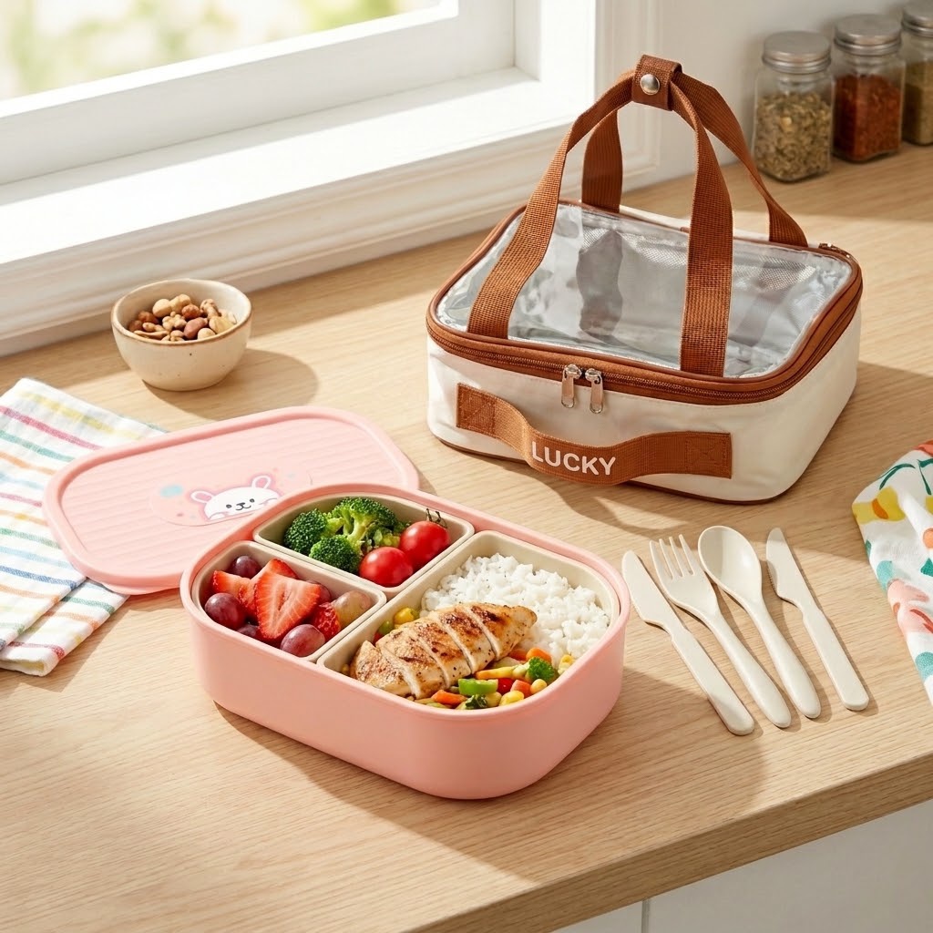 Meal Prep Meal Ideas - 귀여운 어린이용 도시락통, 학교 및 사무실용