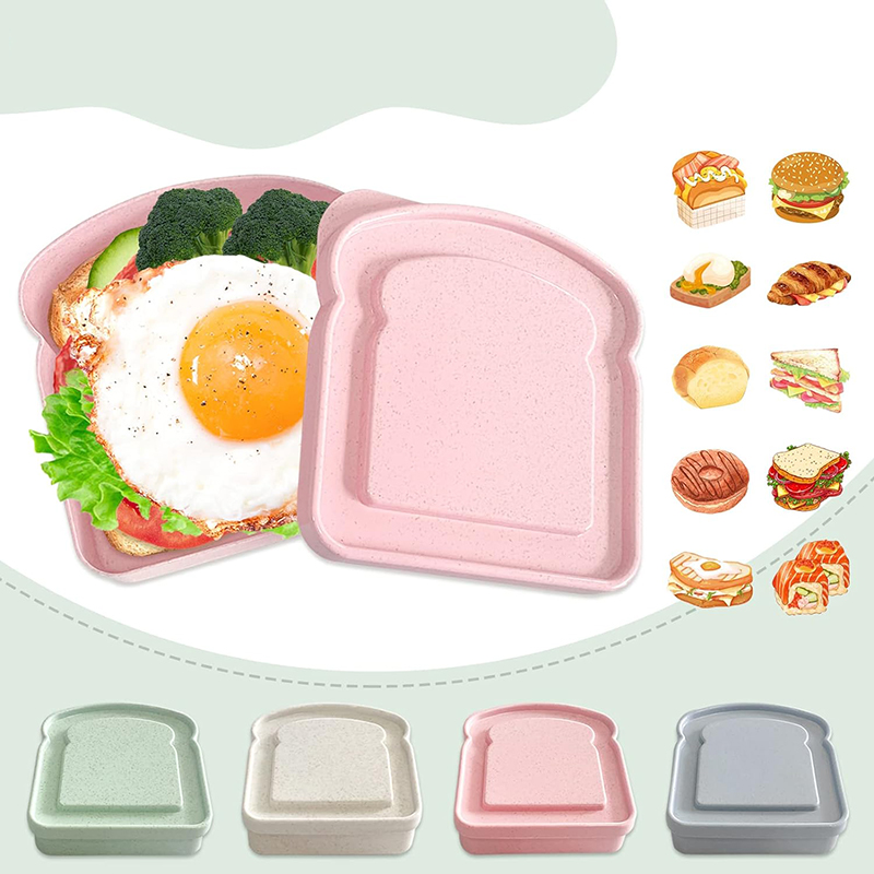 뚜껑이 있는 샌드위치 용기 도시락 토스트 보관 상자,  - Meal Prep Box 리뷰 및 가격