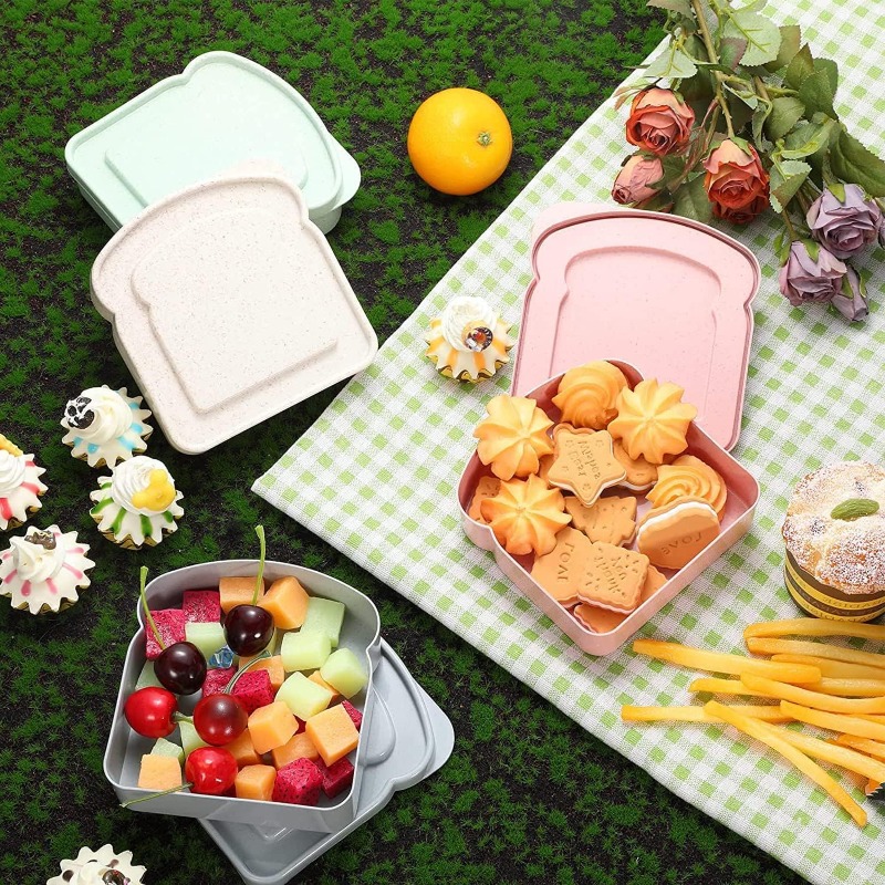 1/4개 샌드위치 용기 도시락 토스트 모양 음식 보관  - Meal Prep Box 리뷰 및 가격