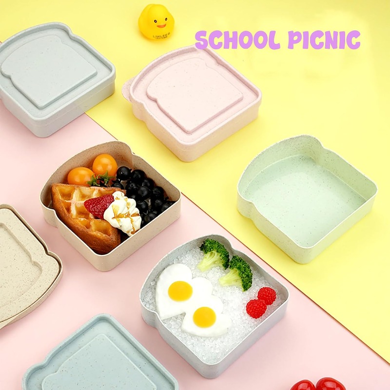 1/4개 샌드위치 용기 도시락 토스트 모양 음식 보관  - Meal Prep Box 리뷰 및 가격