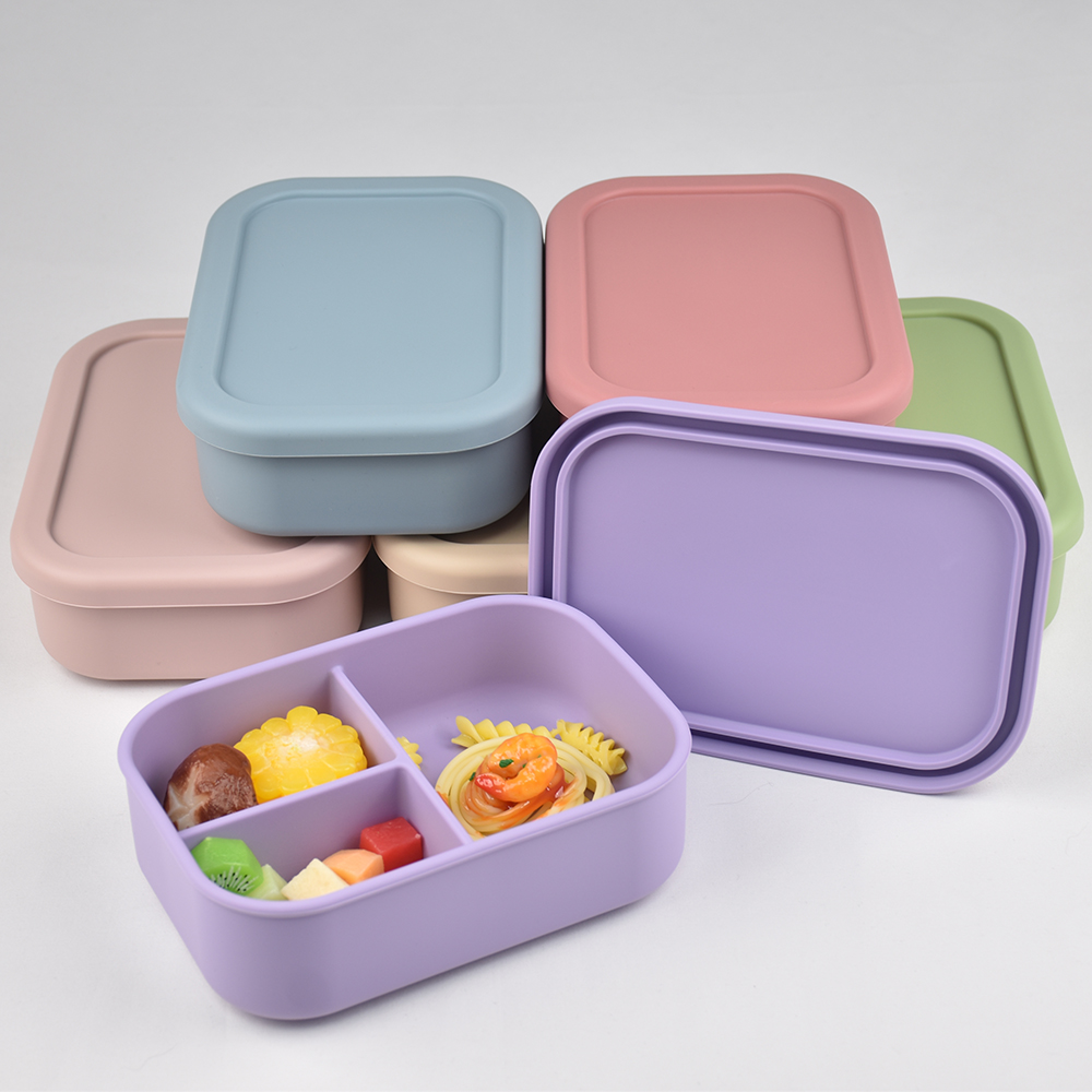 3칸 식품 등급 실리콘 벤토 도시락 - 누출 방지, 전 - Meal Prep Meal Ideas 리뷰 및 가격