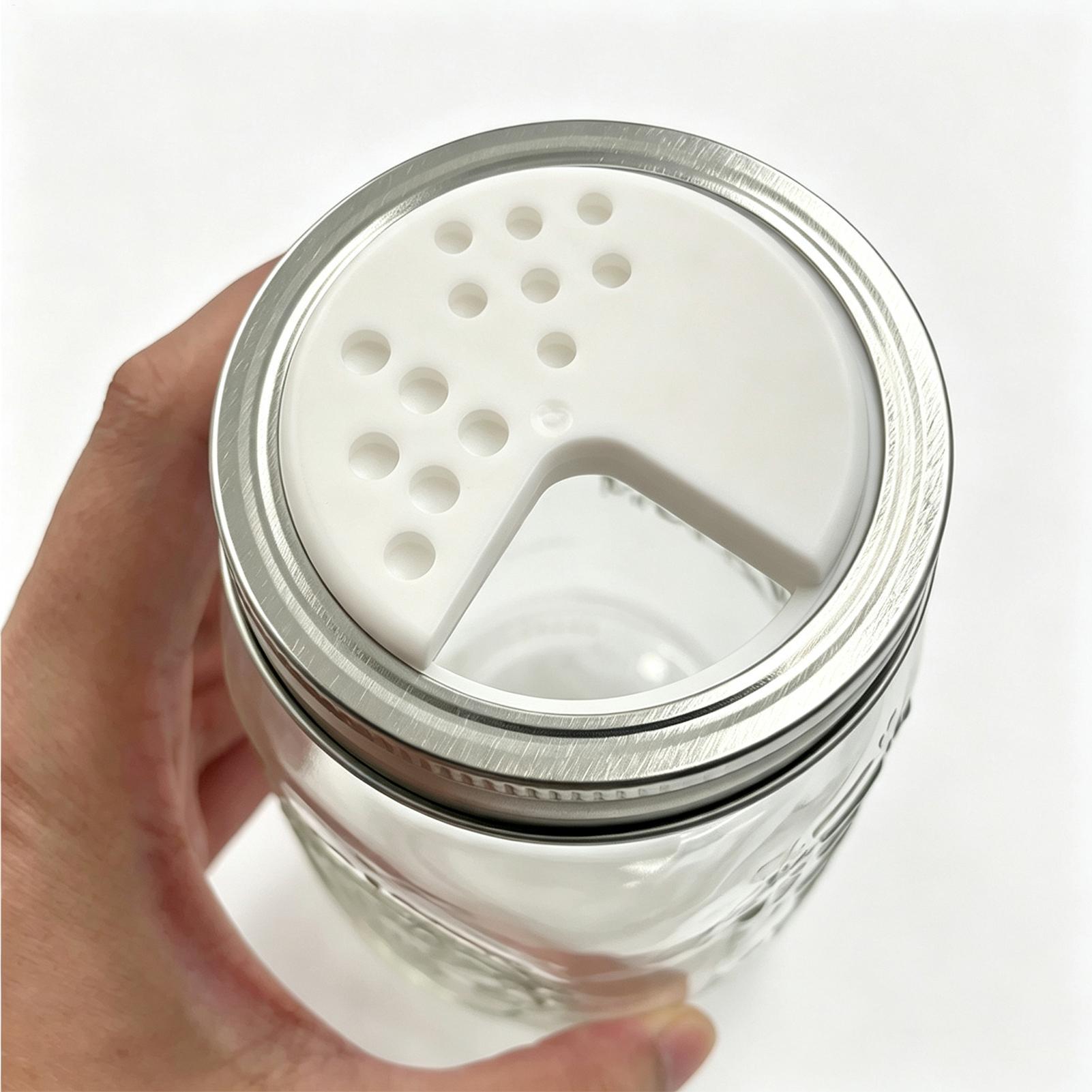 조리용 뚜껑 2개 세트, 높이 조절 가능한 양념통 뚜껑 - Meal Prep Jars With Lids 리뷰 및 가격