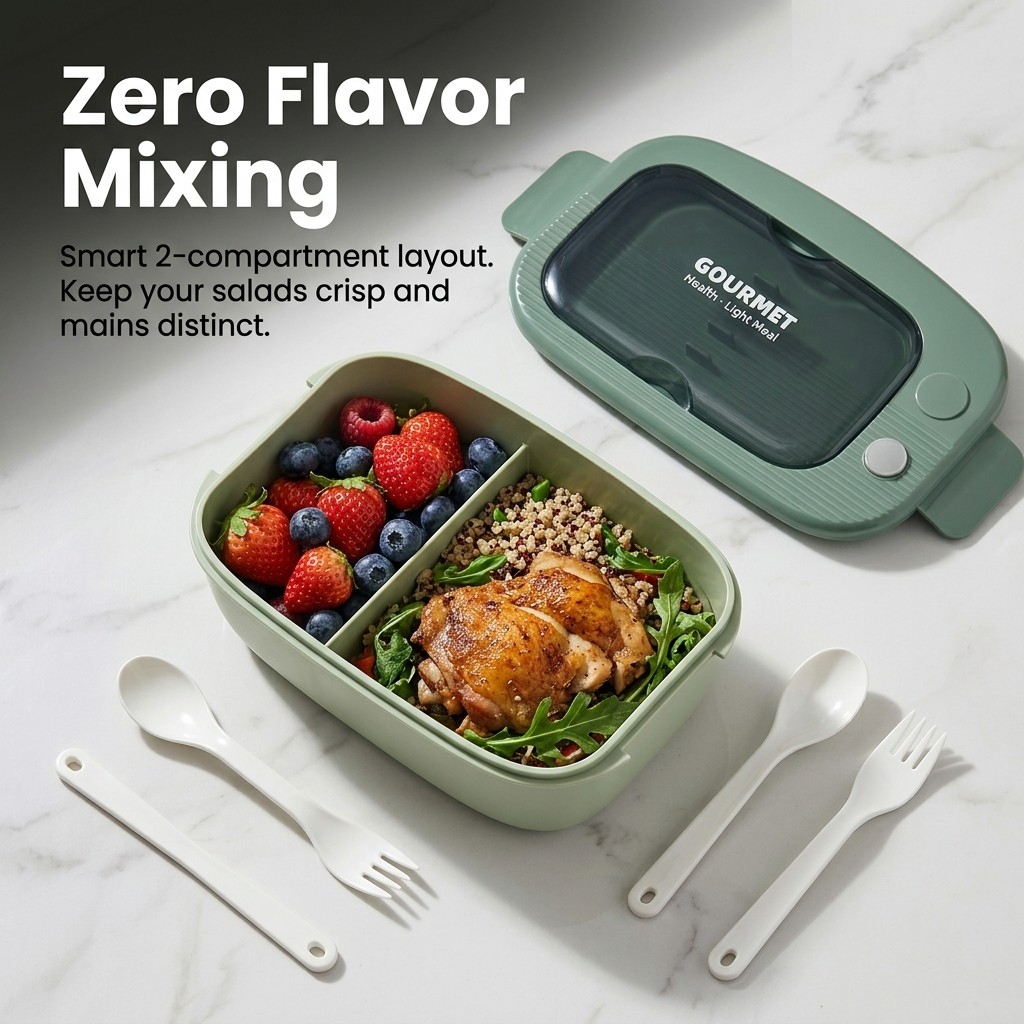 전자레인지용 플라스틱 도시락 성인 어린이용 2칸 도시락 - Meal Prep Meal Ideas 리뷰 및 가격