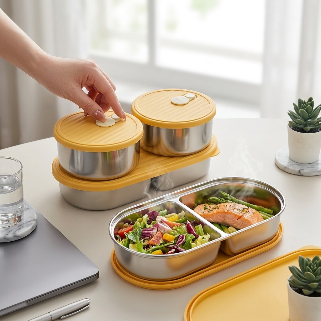 전자레인지용 304 스테인리스 도시락 세트, 분리형 도 - Meal Prep Meal Ideas 리뷰 및 가격