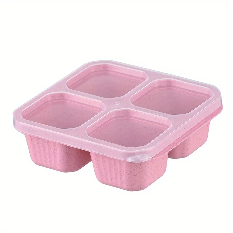 투명 뚜껑 4 개 달린 스낵 박스, 스낵 용기, 신선도 - Meal Prep Box 리뷰 및 가격