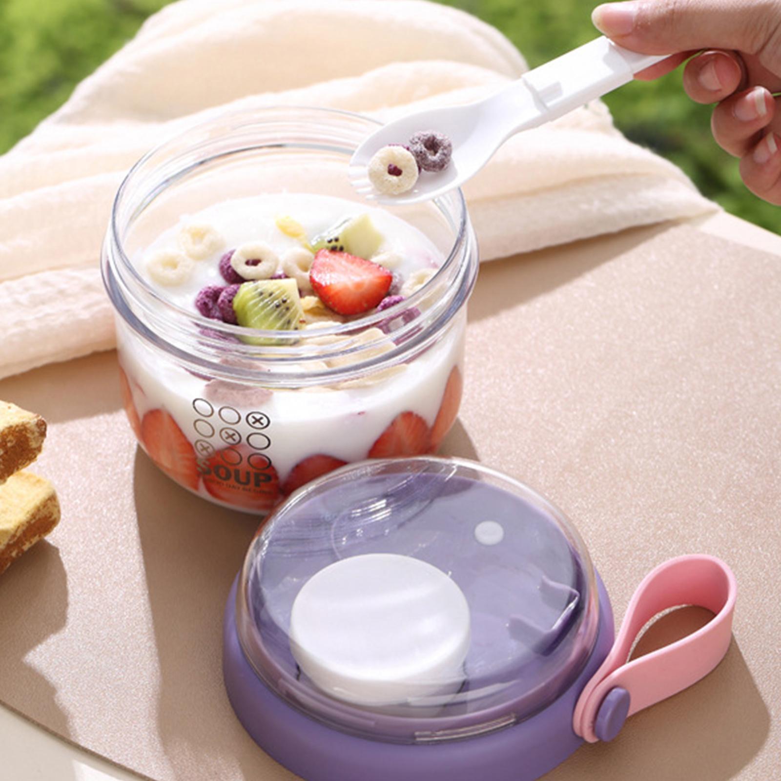 밀프렙 샐러드 컵(뚜껑, 스푼 포함) 재사용 가능한 오 - Meal Prep Oatmeal 리뷰 및 가격
