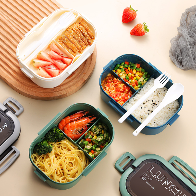 이중 레이어 도시락 상자, 학생 직장인 도시락 상자,  - Meal Prep Box 리뷰 및 가격