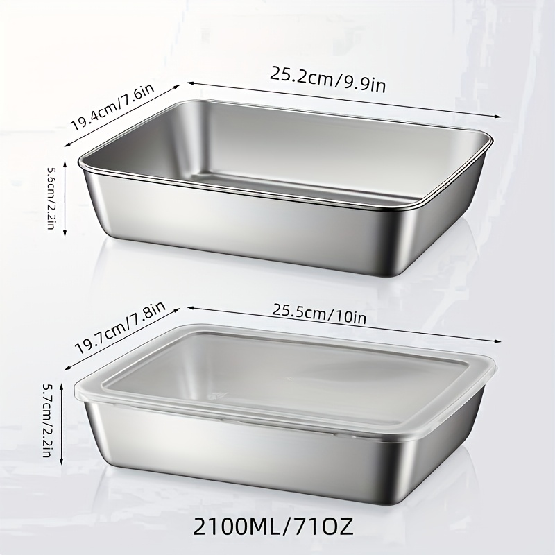 4종 대용량 스테인리스 직사각 밀폐용기 다용도 냉장고  - Meal Prep Box 리뷰 및 가격