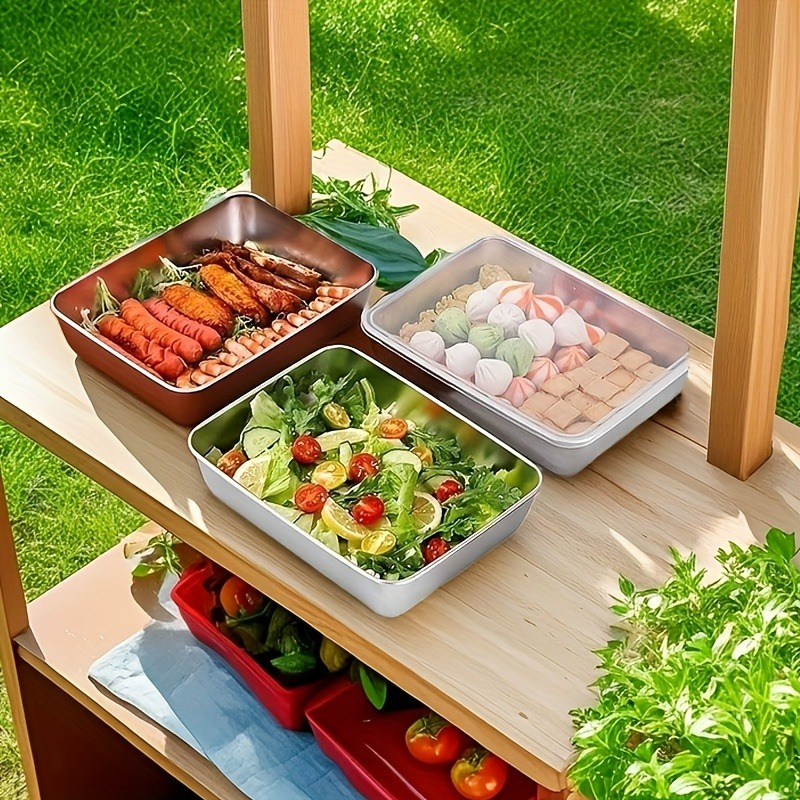 4종 대용량 스테인리스 직사각 밀폐용기 다용도 냉장고  - Meal Prep Box 리뷰 및 가격