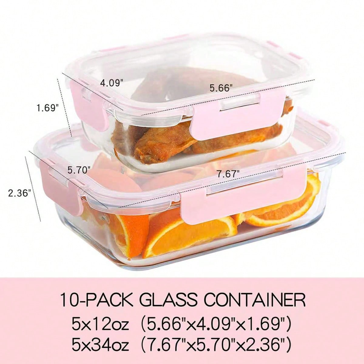10팩 유리 밀프렙 용기, 뚜껑이 있는 밀폐형 식품 보 - Meal Prep Jars With Lids 리뷰 및 가격