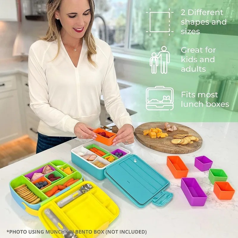 실리콘 도시락 분배기 재사용 가능 식품 용기 도시락 상 - Meal Prep Box 리뷰 및 가격
