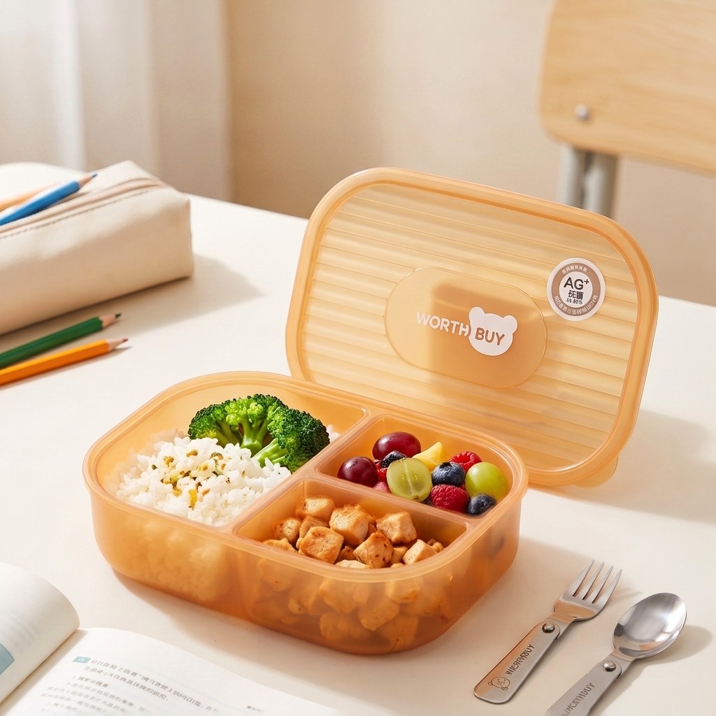 일본 플라스틱 도시락 어린이 성인용 학교 도시락 3칸  - Meal Prep Japanese 리뷰 및 가격