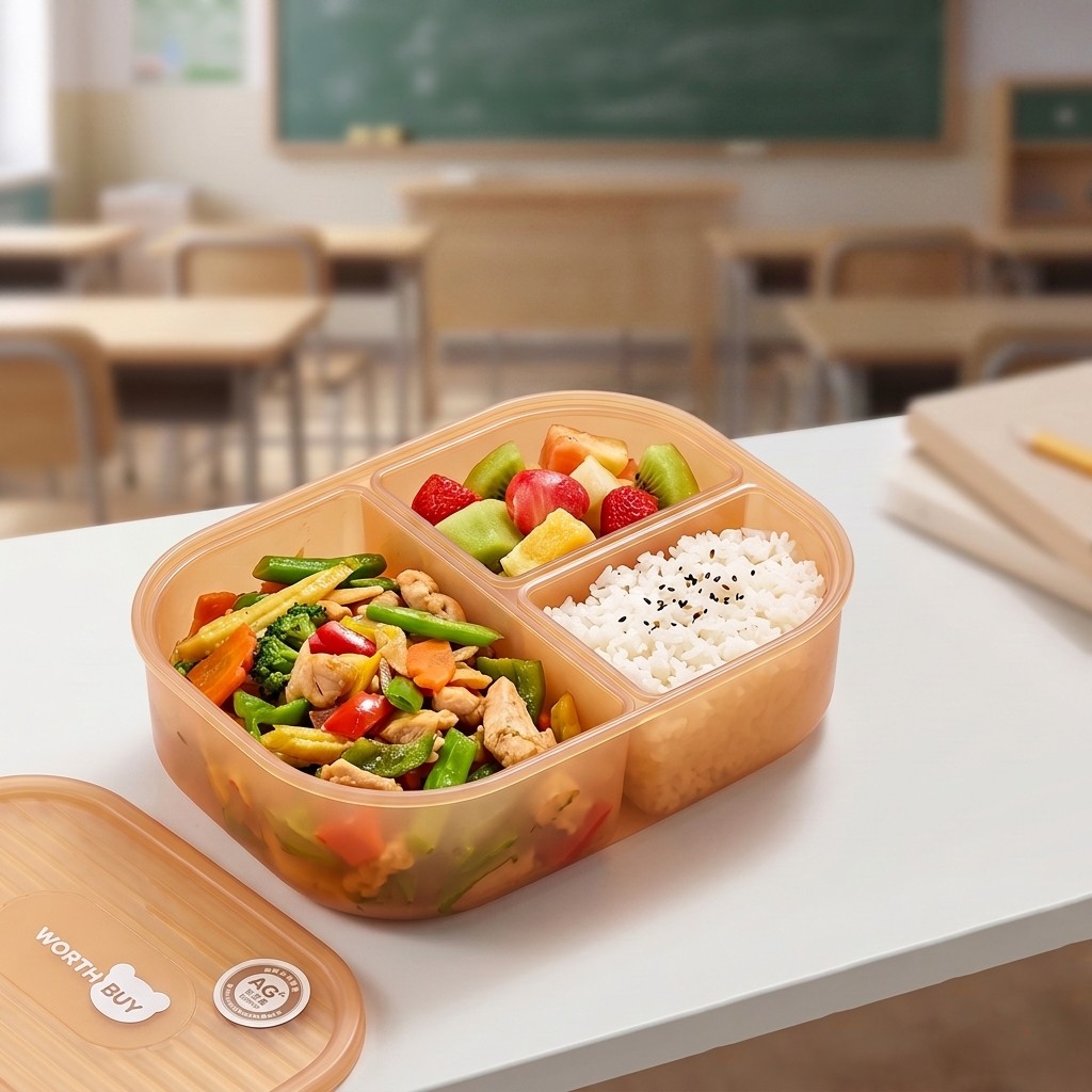 일본 플라스틱 도시락 어린이 성인용 학교 도시락 3칸  - Meal Prep Japanese 리뷰 및 가격