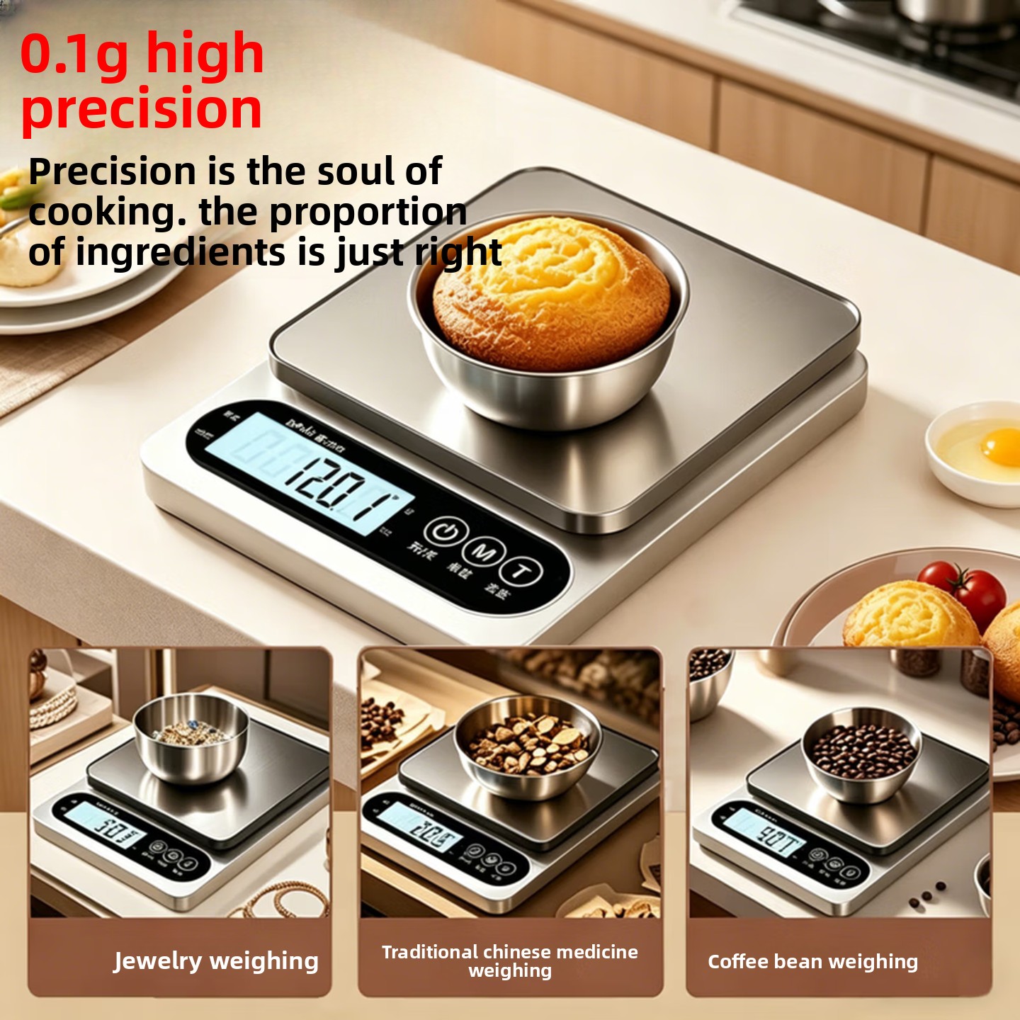 0.1g 고정밀 디지털 주방 저울, 음식, 허브, 베이 - Portion Scale Digital 리뷰 및 가격