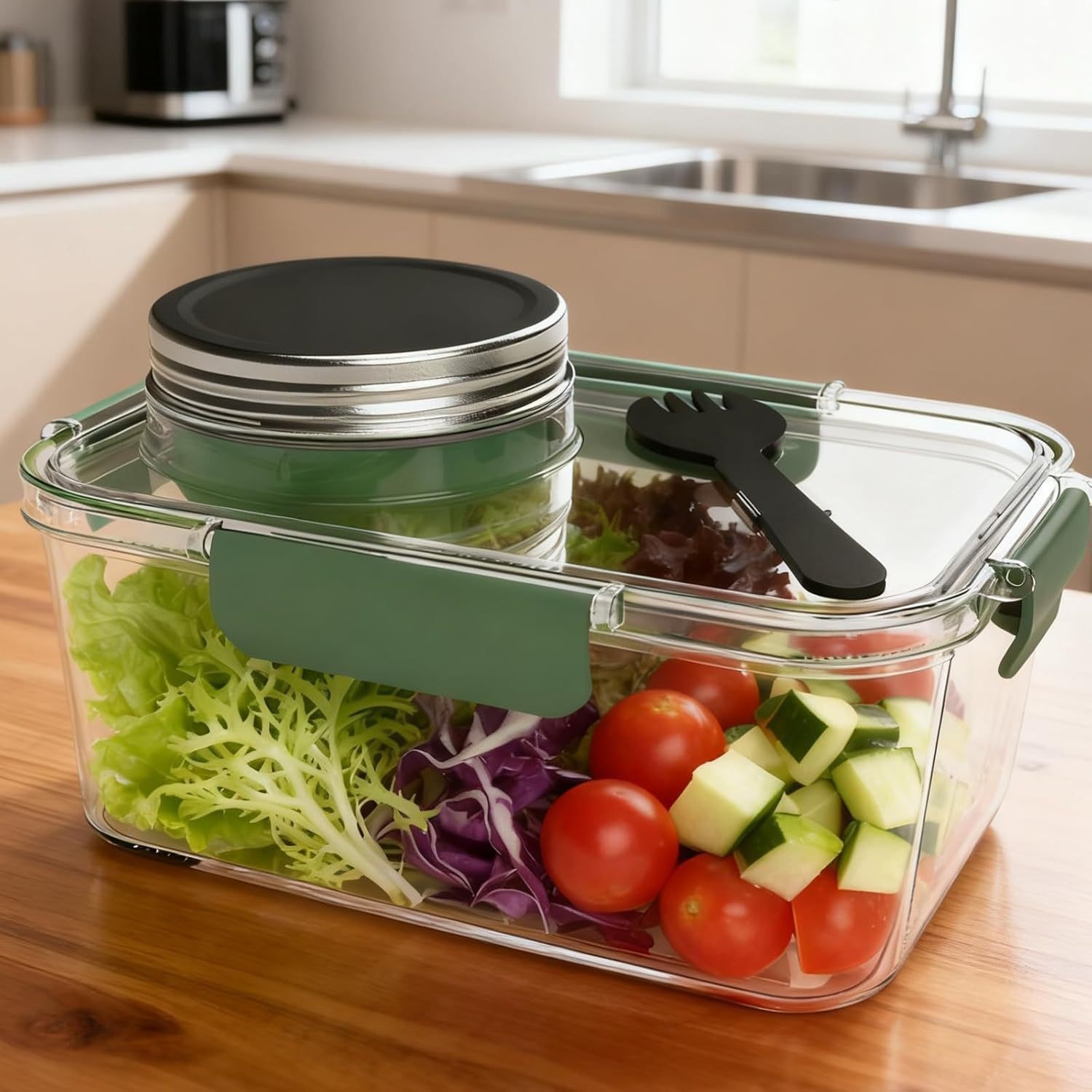태양광 보관 용기, 식품 보관 용기, 식사 준비 용기, - Meal Prep Jars With Lids 리뷰 및 가격