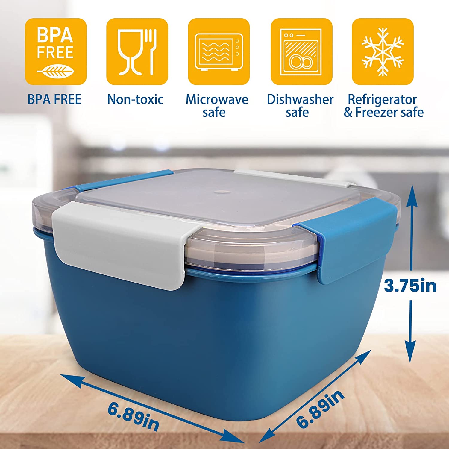1100ml/1500ml 휴대용 도시락 상자 컨테이너  - Meal Prep Box 리뷰 및 가격