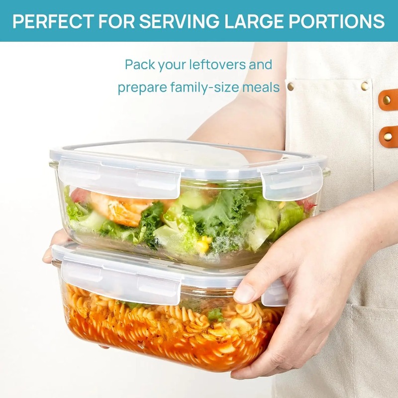 18팩 유리 식품 보관 용기 세트(밀폐 뚜껑 포함) 누 - Meal Prep Jars With Lids 리뷰 및 가격