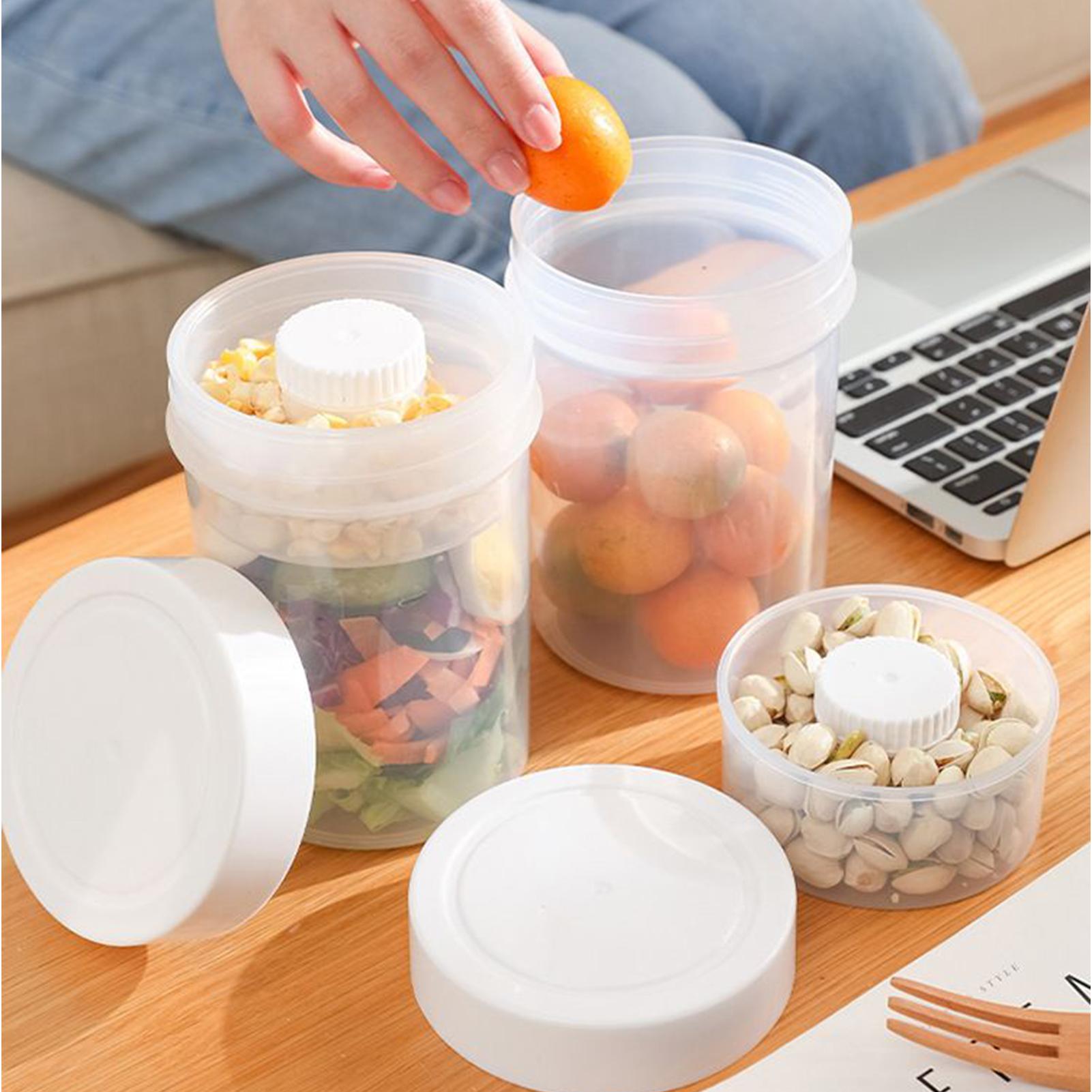 뚜껑이 있는 샐러드 용기 식사 준비용 750ml 휴대용 - Meal Prep Jars With Lids 리뷰 및 가격