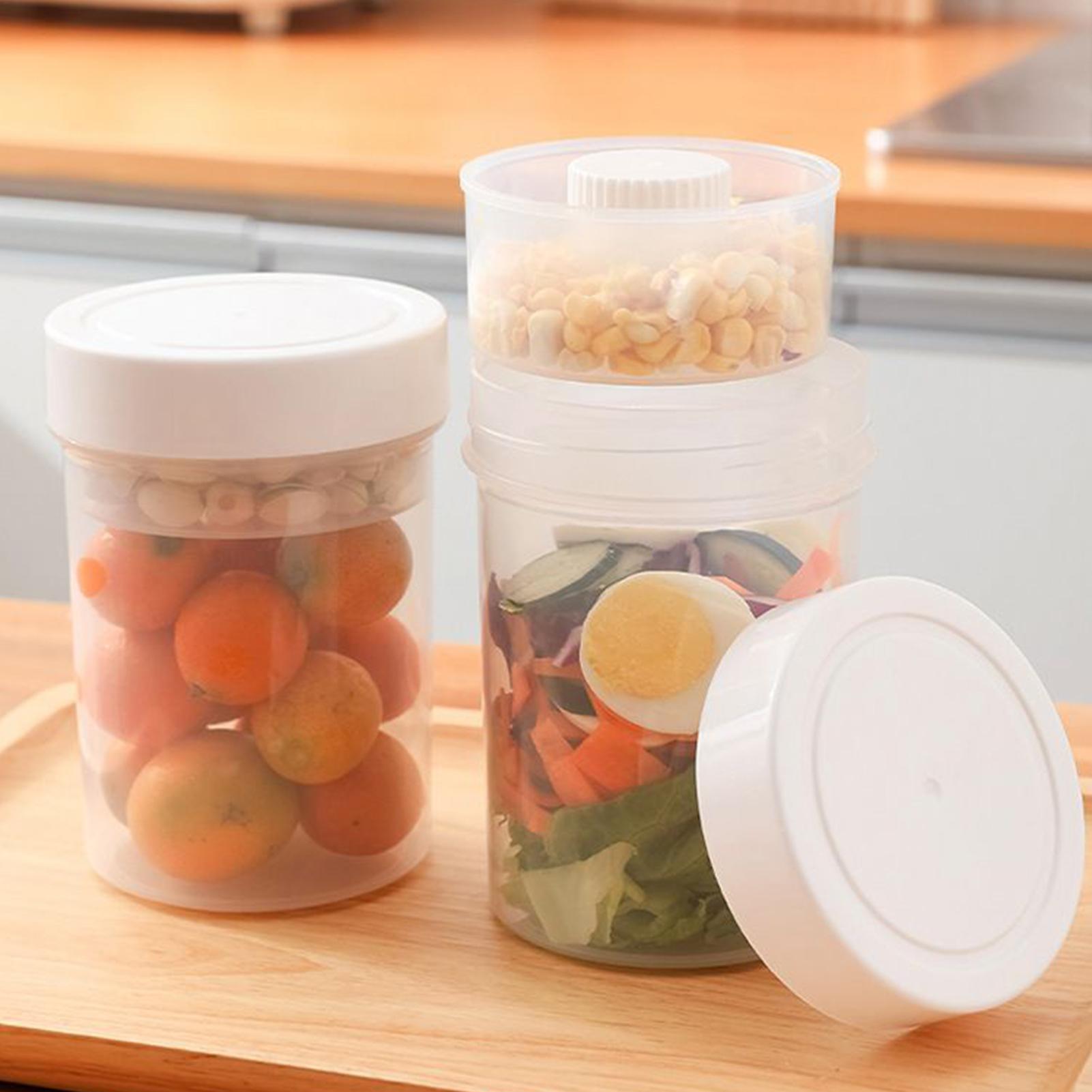 뚜껑이 있는 샐러드 용기 식사 준비용 750ml 휴대용 - Meal Prep Jars With Lids 리뷰 및 가격